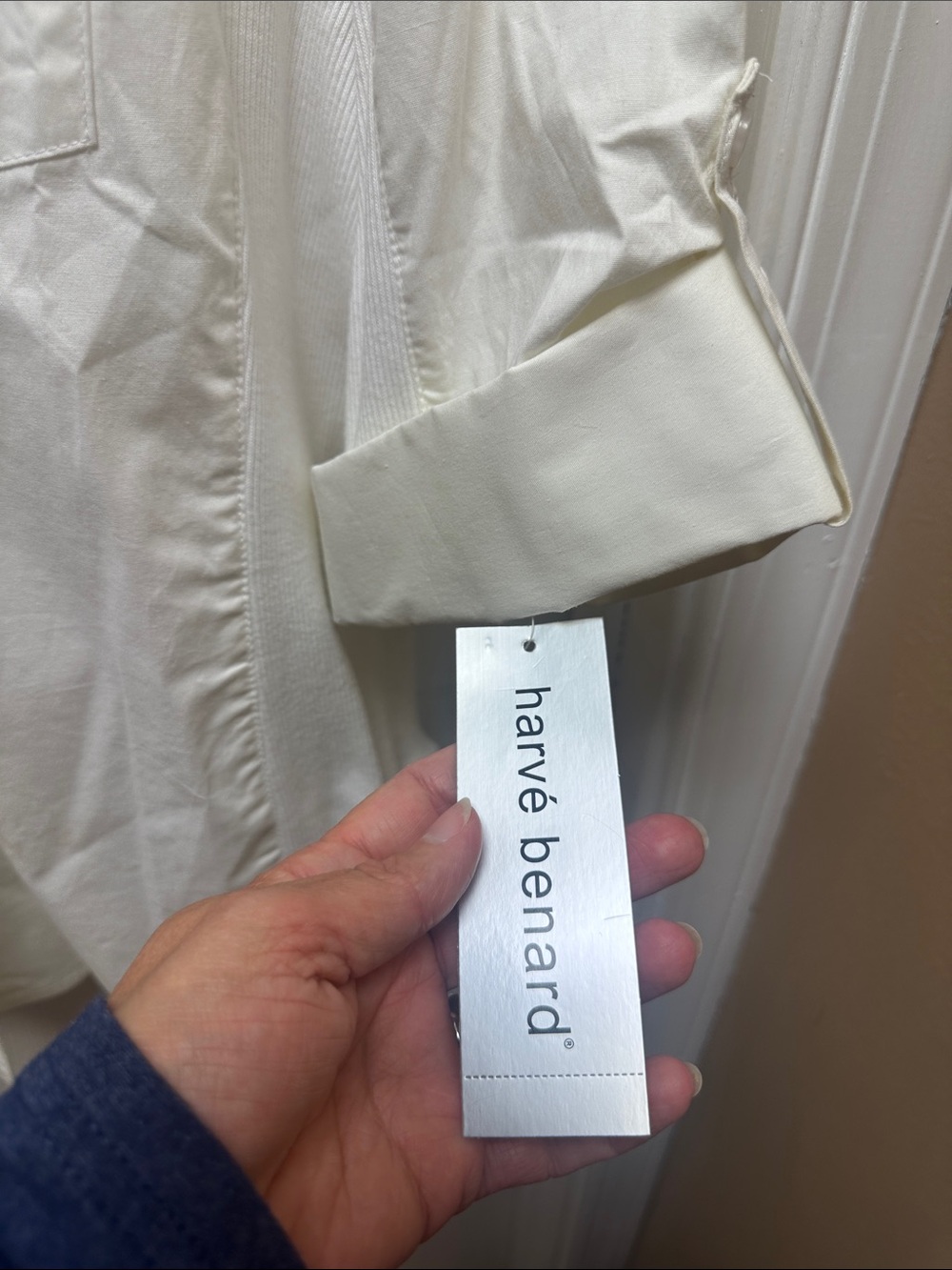 Harve Benard White Button-Up Blouse - Picture 4 of 6